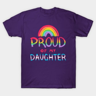 Proud of My Daughter Trans Flag T-Shirt
